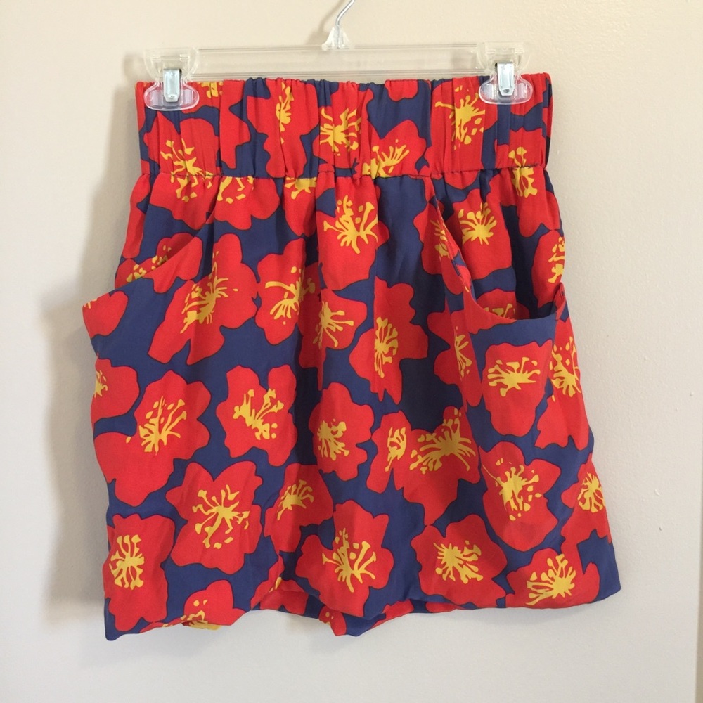 Dolce vita women’s red floral mini skirt size XS